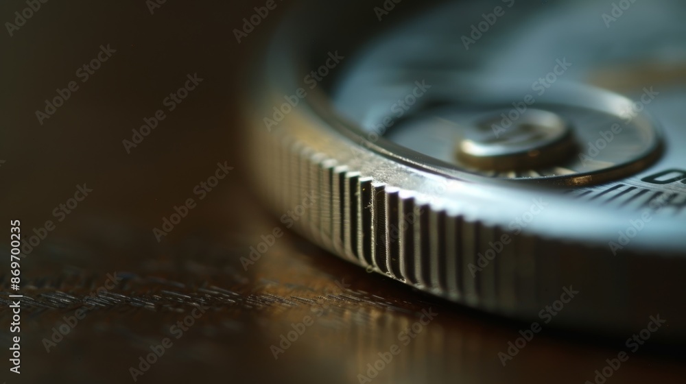 Poster closeup of the timer button with tiny numerical markings indicating the recommended brushing time.
