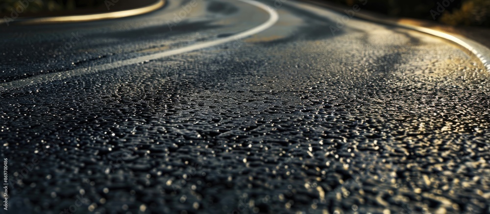 Poster An abstract background with a road texture providing a copy space image.