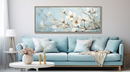 modern living room with sofa