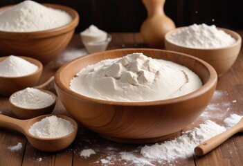 Fototapeta premium flour in a bowl