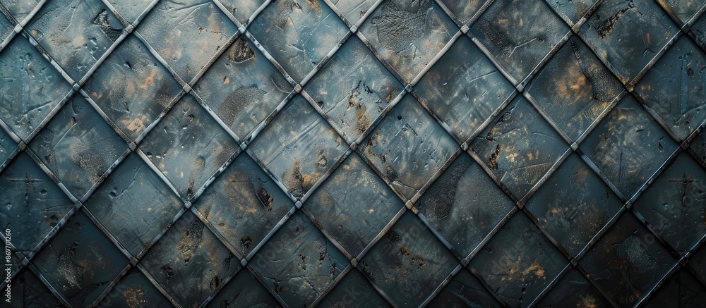 Aufkleber Texture of an empty diamond-shaped pattern against a backdrop suitable for adding text or images. Copy space image. Place for adding text and design