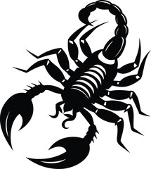 scorpion silhouette vector illustration 
