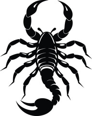 scorpion silhouette vector illustration 