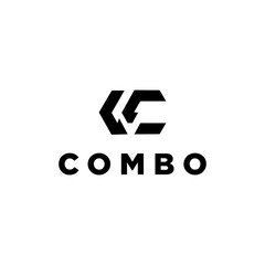 Fototapeta premium Modern and Minimal layered letter C logo, simple initial C monogram logo vector template