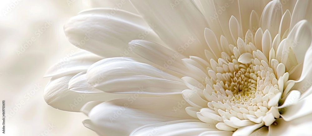 Aufkleber white flower with ample copy space image.