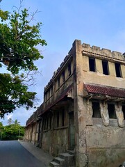 Abandoned naval building. Puerto Plata, Dominican Republic.
