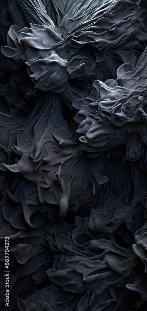 Poster scientific abstraction with futuristic textured tissue waves. tech background with close-up wave bio