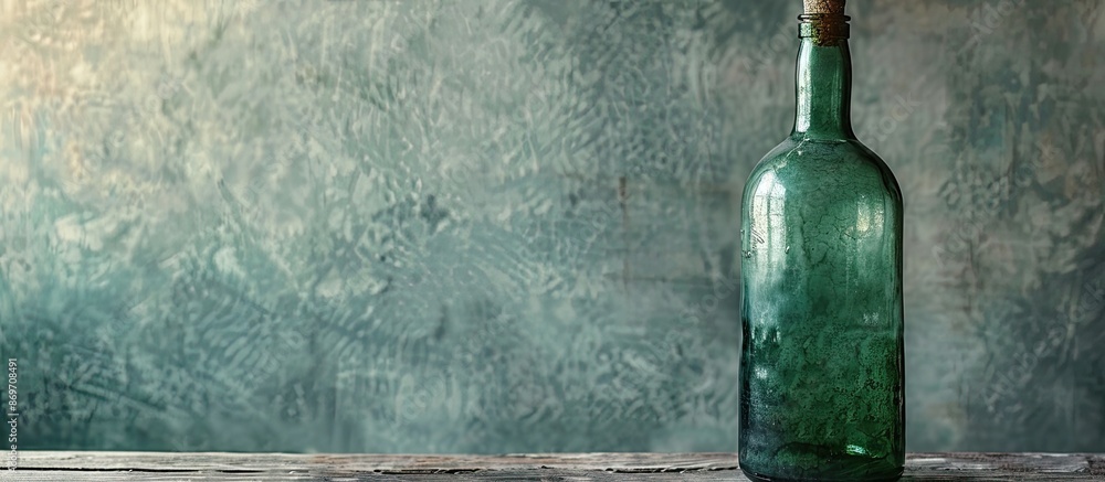 Poster bottle with copy space image.