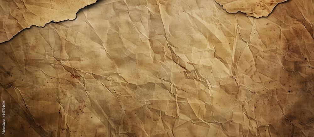 Aufkleber Vintage brown paper texture with an empty old look suitable for a copy space image.