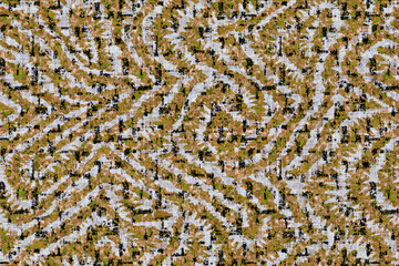 Ikat seamless pattern. 2d tie dye shibori print with