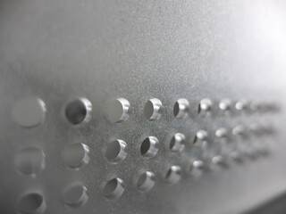 plastic panel for the appliance with air outlet slots