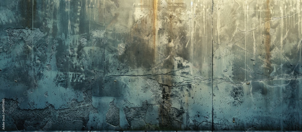 Poster texture of a cement wall with a grungy background setting, suitable for use as a copy space image.