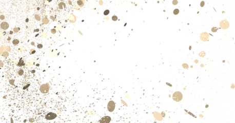 Euphoric Eruption: Magnificent 3D Illustration Showcasing Bursting gold Confetti