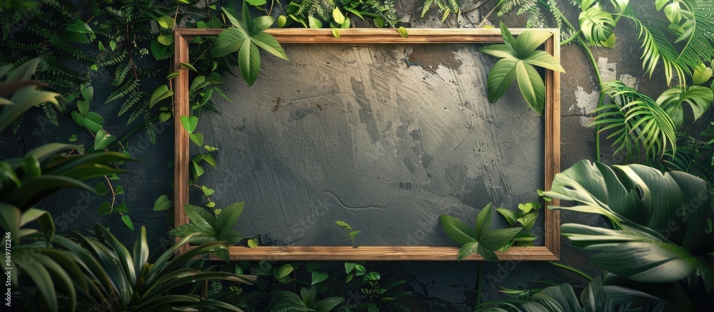 Fototapete Frame for displaying a picture with space for adding an image, also known as a copy space image.