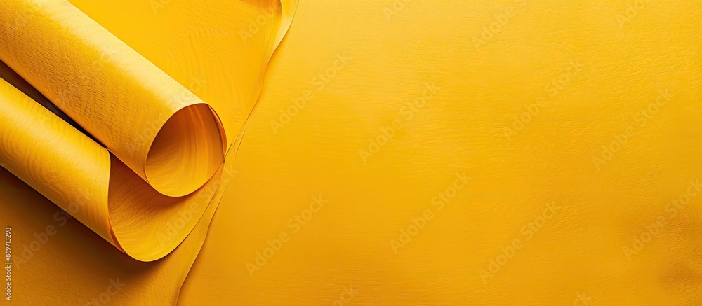 Poster a yellow paper background with ample copy space image.