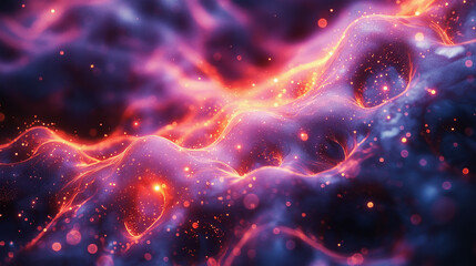 Abstract tech Biophysics background, ai generate