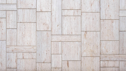 texture of a travertine natural stone wall 