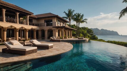 Fototapeta premium Relaxing Vacation. Exclusive Travel in Summer