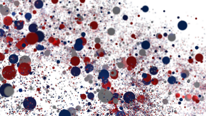 Confetti -  Red Blue White Confetti Confetti Overlay
