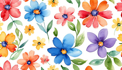 Obraz premium A vibrant arrangement of colorful daisies, perfect for adding a touch of cheerfulness to greeting cards, invitations, or spring-themed designs.