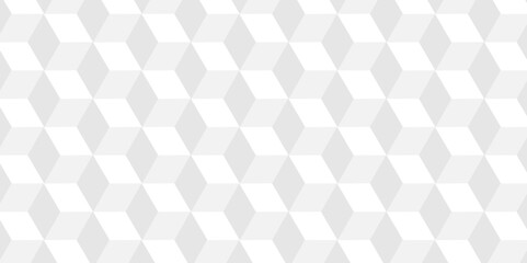 Abstract cube geometric tile and mosaic wall or grid backdrop hexagon technology. white or gray geometric block cube structure. Vector of cube geometric pattern grid backdrop triangle background.