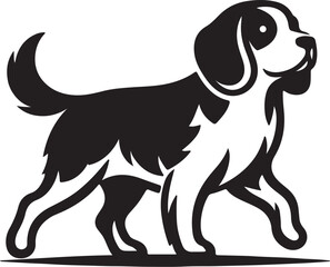 Dog Silhouette's vector icons design  