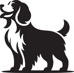 Dog Silhouette's vector icons design  