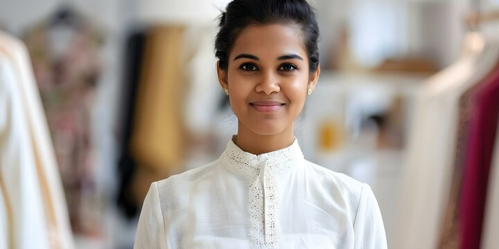 Exciting Job Opportunity for a Talented Female Fashion Designer of East Indian Descent. Concept Fashion Design, Job Opportunity, East Indian Descent, Female, Talent