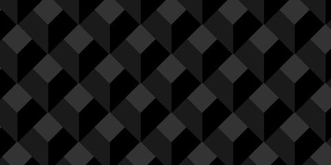 Vector of cube geometric pattern grid backdrop triangle background. Abstract cube geometric tile and mosaic wall or grid backdrop hexagon technology. black or gray geometric block cube structure.