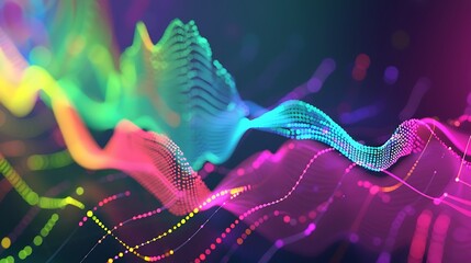 Vibrant Financial Data Visualization