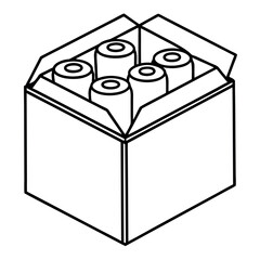 box of soda cans coloring pages