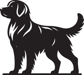 Dog Silhouette's vector icons design  