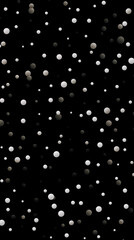 Fototapeta premium White Dots Circles Spheres on Black Background, Abstract Image, Texture, Pattern Background, Wallpaper, Background, Cell Phone Cover and Screen, Smartphone, Computer, Laptop, 9:16 and 16:9 Format - PN