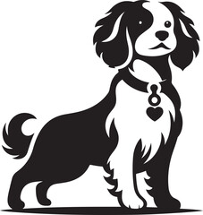 Dog Silhouette's vector icons design  