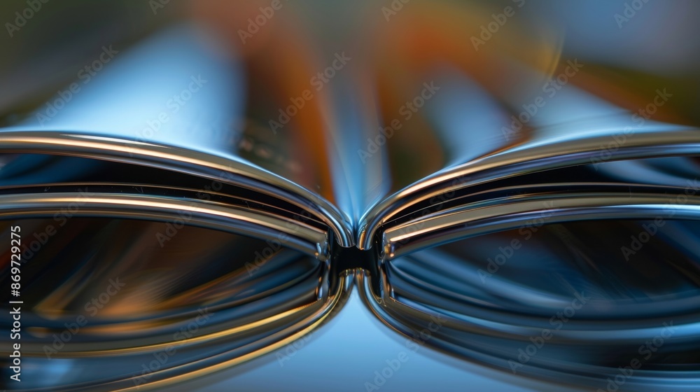 Poster a macro photo of the accordionstyle fold on a foldable phone magnifying the delicate grooves and pre