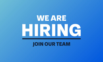 we are hiring banner