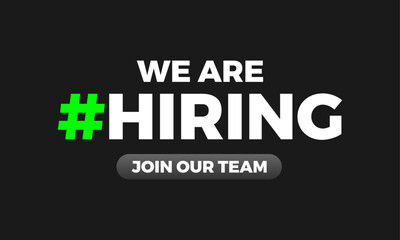 we are hiring banner