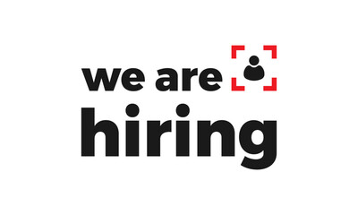 Obraz premium we are hiring banner