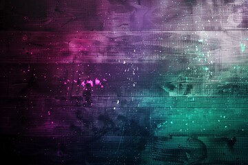 Fototapeta premium abstract background with colorful neon waves, a dark purple and green color theme, a futuristic design, glowing light effects, dynamic energy flow lines, high resolution, detailed textures