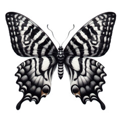 tiger print butterfly tattoo