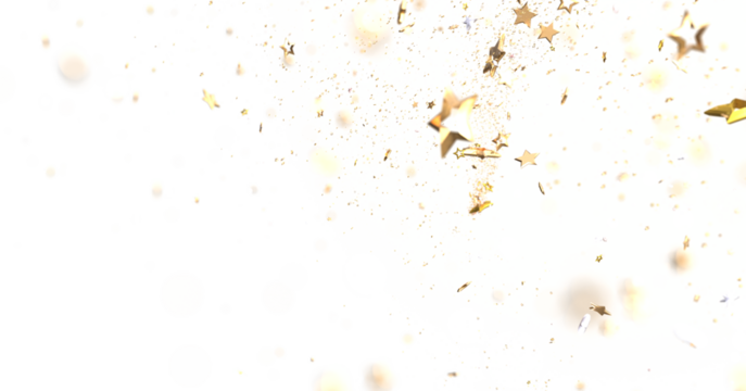 Stellar Christmas Symphony: Exquisite 3D Illustration of Falling Stars in Harmonious Motion for the Holidays - Powered by Adobe