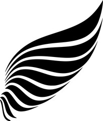 abstract flacon, eagle, angel wing illustration icon logo design