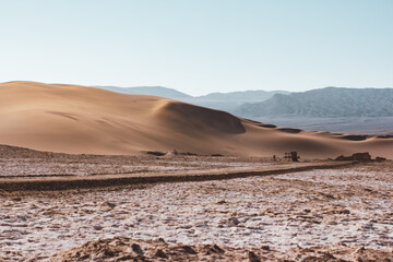 Dunes near Valle la luna in Chile