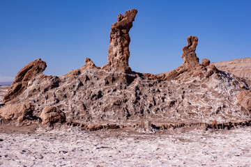 incredible rock shapes in the desert
