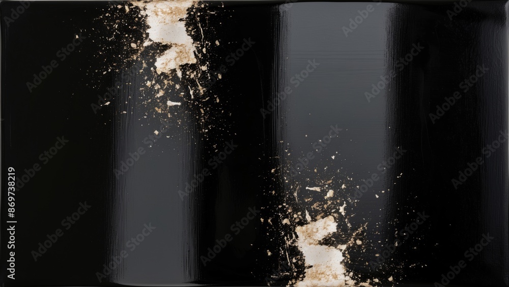 Wall mural Black surface with golden specks