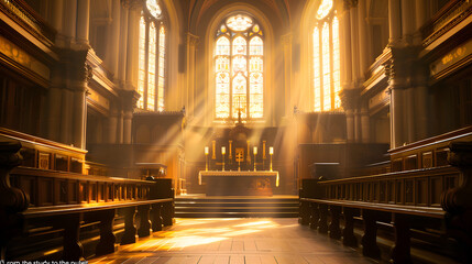 Obraz premium christian church interior&nbsp;