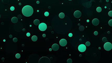 Green Dots Circles Spheres on Black Background, Abstract Image, Texture, Pattern Background, Wallpaper, Background, Cell Phone Cover and Screen, Smartphone, Computer, Laptop, 9:16 and 16:9 Format - PN