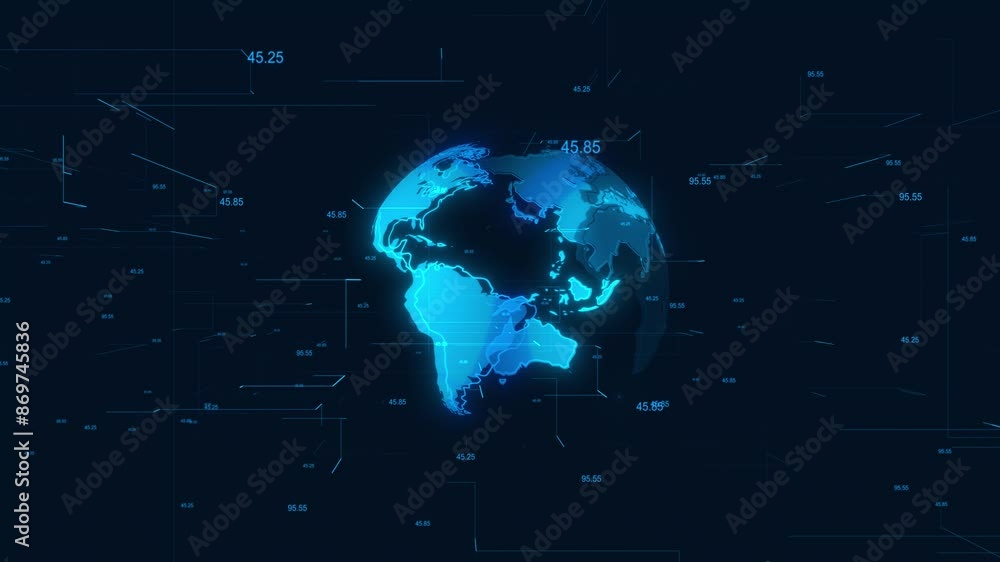 Poster 3d network technology 6g hi speeds connection futuristic global network concept transmit ai networki