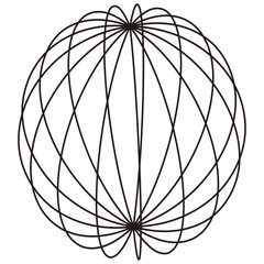 y2k planet shape, globe, y2k design logo