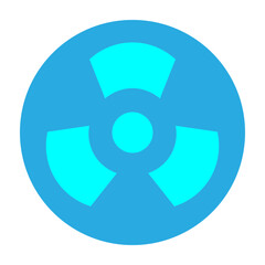 Radiation Symbol Vector Flat Icon Design
